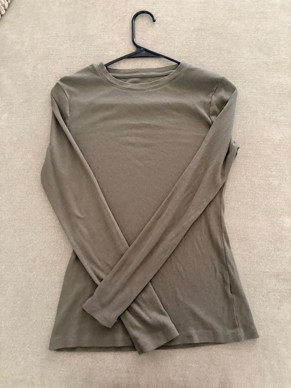 a new day Olive Green Long-Sleeve Crewneck Top